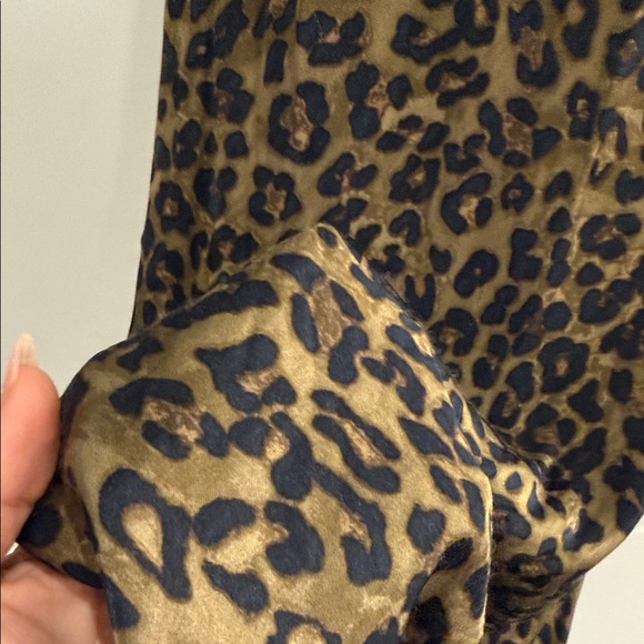 Zara maxi midi size xs Leopard Print Slip Dress - Brown/Black - Picture 4 of 4